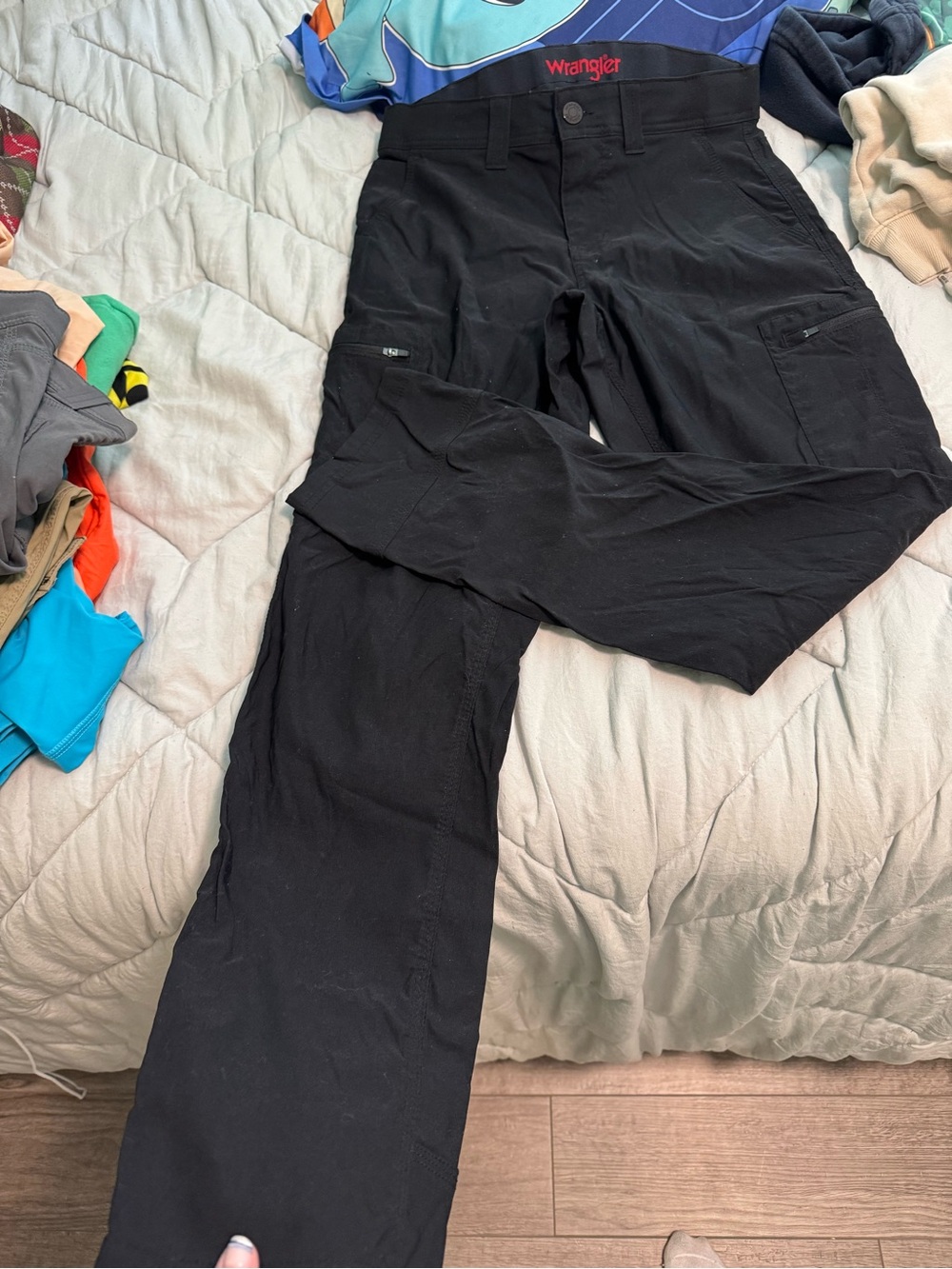 3 pairs Wrangler Black Men's Cargo Pants with Utility Pockets